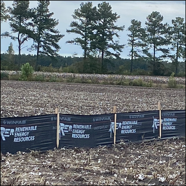 Silt Fence. Renewable Energy Resources 